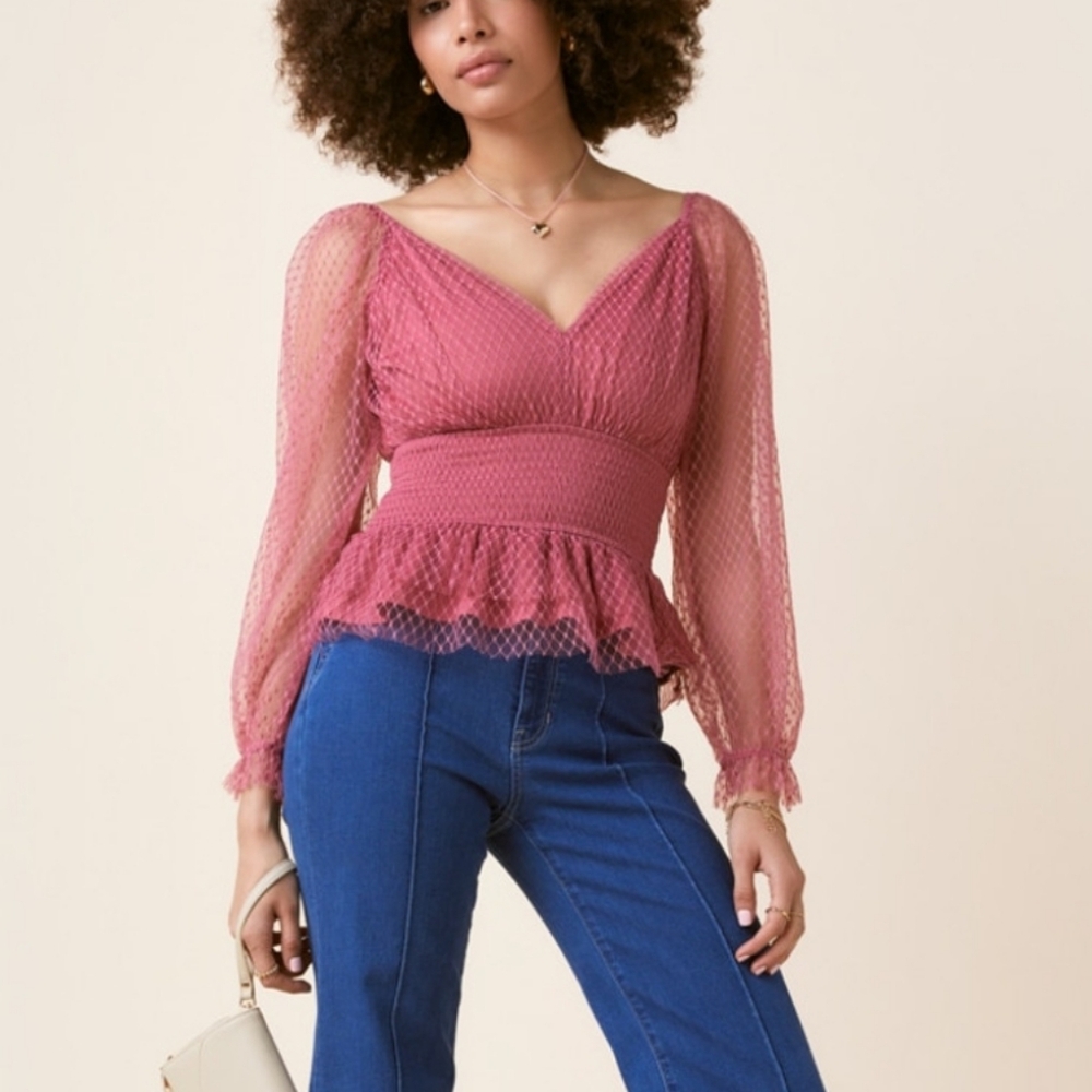 Toole Peplum Waisted Top